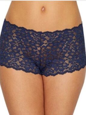 MAIDENFORM DMCLBS Pink Sexy Must Haves Lace Cheeky Boyshort 2XL/9 NWT